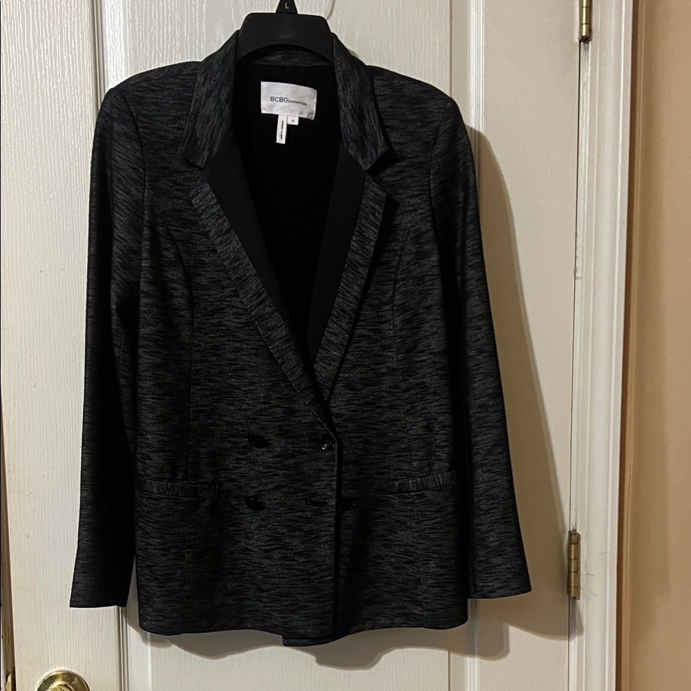 BCBGeneration Charcoal Black Heathered Blazer